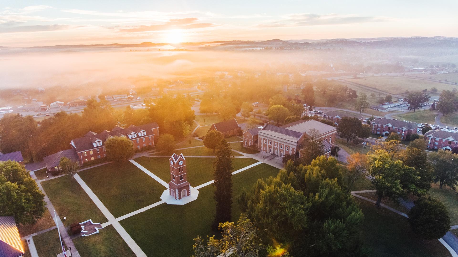 morning aerial photo